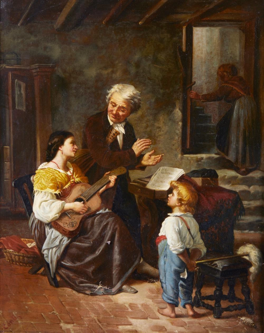 Lezione di musica - attribuito